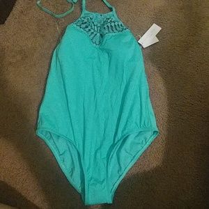 Aqua mint one piece suit